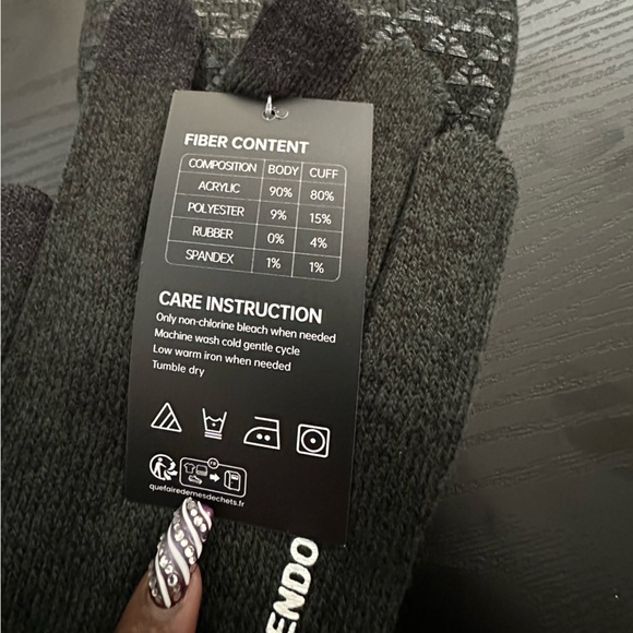 TRENDOUX Winter Gloves – Touch Screen Thermal Knit | Unisex | NWT | Black - Picture 4 of 4
